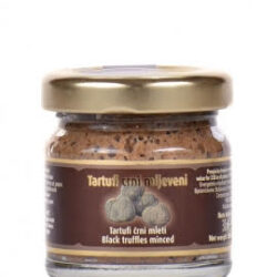 Black truffles, minced